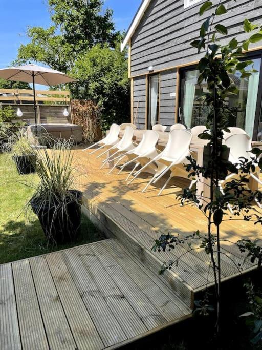Modern Beach House For 12 Pers! With Jacuzzi Julianadorp Eksteriør billede